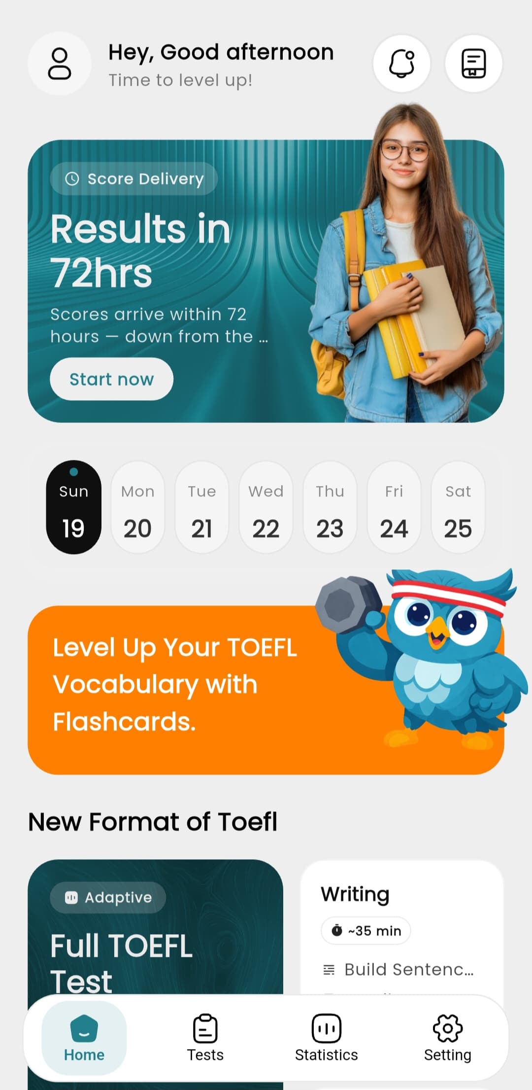 TOEFLPrep.ai screenshot
